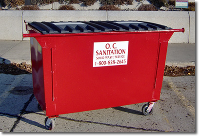 Dumpsters are available for rural customers